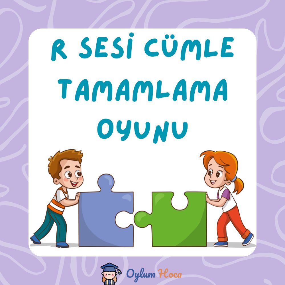 R Sesi Cümle Tamamlama Oyunu, 1. sayfa