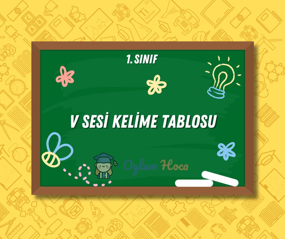 V Sesi Kelime Tablosu, 1. sayfa