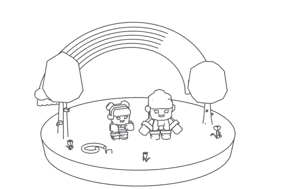 Hortumdan Gökkuşağı: boyanacak çizgili resim
